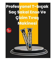 Mey İthalat® 0.1 mm Hassas Kesim Tıraş Makinesi Şarjlı Metal Gövde