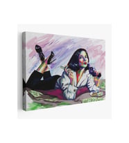 Silahlı Gangster Kız Pop Art Dekoratif Duvar Tablosu-3530