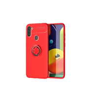 Samsung Galaxy M11 Uyumlu Kılıf Zore Ravel Silikon Kapak (Kırmızı)