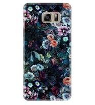 Samsung S7 Edge S20 Fe Plus Ultra S21 S22 Kılıf Boyun Askılı Silikon Great Flowers 1304