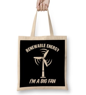 Renewable Energy I'm A Big Fan 01 Bez Çanta Uzun Saplı