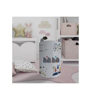 MEKTA HOME BEBEK VE ÇOCUK ODASI Eğitici Şehir Desenli Yollu Oyuncak Sepeti