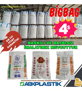ABK Plastik P.P. Mat Çuval 70x125 S.k. (Kırmızı)