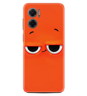 Xiaomi Redmi Note 11E Kılıf Resimli Desenli Silikon Platinium Series Orange 1830