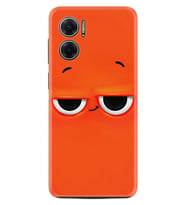 Xiaomi Redmi Note 11E Kılıf Resimli Desenli Silikon Platinium Series Orange 1830