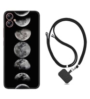 Samsung Galaxy A04E Kılıf Resimli Boyun Askılı İpli Desenli Silikon Great Moons 1354