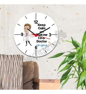 Keep Kalm Doctor Duvar Saati