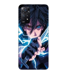 Xiaomi Redmi Note 11 PRO Uyumlu Naruto Sasuke Tasarımlı Şeffaf Telefon Kılıfı
