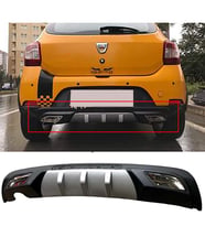 Dacia Sandero Difüzör Difizör Gri + Kare Egzoz Görünüm C Tip