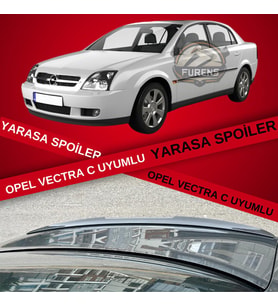 Opel Vectra C Bagaj Üstü Slim Yarasa Spoiler Piano Black Parlak Siyah