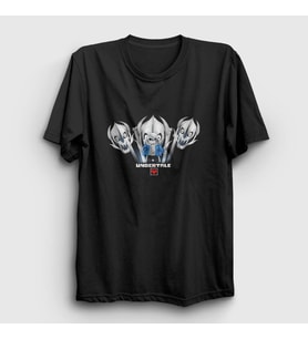Presmono Unisex Siyah Gaster Blasters Undertale T-Shirt 32202tt