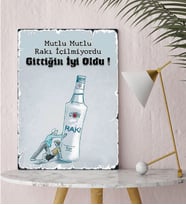 BK Gift Rakı Tasarımlı Kanvas Tablo-11