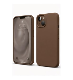 Apple iPhone 14 Kılıf First Silikon - Kahverengi