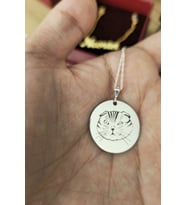 925 Ayar Gümüş Kedi Figürlü Kolye