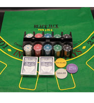 Profesyonel Poker Seti Texas Holdem Chip Rulet Masa Oyun Seti