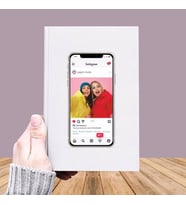 Fotoğraf Baskılı İnstagram Temalı Deri Kaplı Defter-028