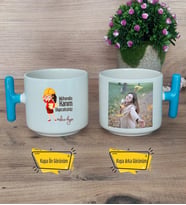 Mühendis Hanım Diyeceksiniz Kupa Bardak Fotoğraflı T Mavi Kulplu Kadın Mühendise Mühendisler Günü Hediyesi