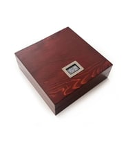 Mezmob Masif Yerli Sedir Ağacı Humidor Puro Kutusu Küçük Boy Dijital
