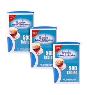 Fibrelle Sakarinli Tablet Tatlandırıcı 500'lük Kutu 3 adet