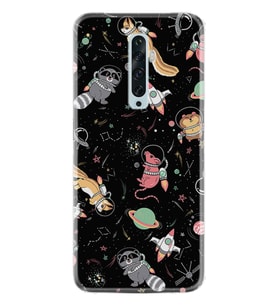 Oppo Reno 2Z 4 Lite 4 Pro 5 6 7 A31 Kılıf Desemli Silikon Planet Animals 1771