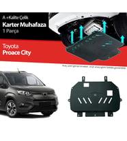 Toyota Proace City Çelik Karter Muhafaza Koruma 2018 2019 2020 2021 2022 2023