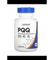 Nutricost PQQ (Pyrroloquinoline Quinone) 20mg, 60 Capsules - Non-GMO, Gluten Free. TR YETKİLİ SATICISI.3735 (Renksiz)
