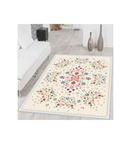 Rovigo Home Dijital Baskı Yıkanabilir Kaymaz Taban Salon Halısı RVG1599 100x300 cm (Bej)