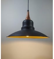 RİOLİGHT RETRO TEKLİ METAL SARKIT ÇAP: 30CM (Siyah)