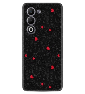 Oppo A5 Kılıf Boutique Baskılı Resimli Siyah Kalp ve Ok Pcode -064
