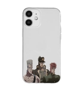 Iphone 12 Uyumlu JoJo's Bizarre Adventure Tasarımlı Şeffaf Telefon Kılıfı