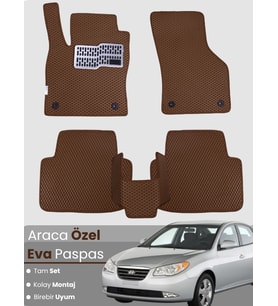 HYUNDAİ ELANTRA (2006-2011) Uyumlu EVA Paspas Tam Set–Araca Özel,Kolay Montaj,Su Geçirmez