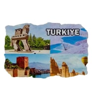 Türkiye Temalı Fresco Magnet (Karışık)