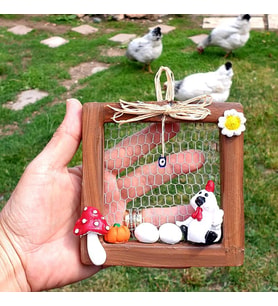 Tavuk Figürlü Şirin Mutfak Dekoru
