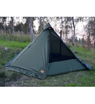 Bushlove Mega XL Hot Tent Teepee Soba Çıkışlı Çadır V2 Haki (Karışık)