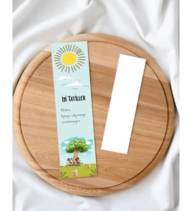 Öğrenci Kitap Ayracı iyi Tatiller Temalı / 5-17 cm. 30 Adet