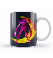 Sailor Moon Galaxy Silhouette Logo Kupa Bardak Porselen