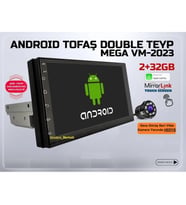 Androıd 7 Inç 2+32GB Tofaş Model Double Teyp (Carplay Kameralı Yukarı-Aşağı Ayarlanabilir)