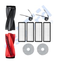 Roborock Qrevo Curv Uyumlu 1 Ana Fırça 2 Yan Fırça 4 Filtre 2 Mop PKT-iasgf0000599