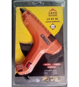 LEVA MUM SİLİKON TABANCASI 40 W LV ST 40 (Turuncu)