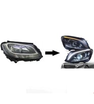 MERCEDES - W205 2014- HALOJEN İÇİN 2019- LED FAR DÖNÜŞÜM SETİ