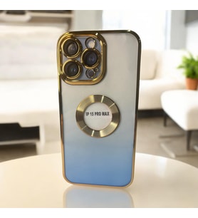 iPhone 15 Pro Max magsafe özellikli klasik kaliteli silikon telefon kılıfı (Mavi)