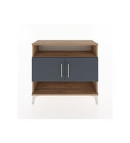 Arges Şifonyer 3 Raflı 2 Kapaklı 88x30x80 Çam-Antrasit
