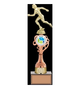 ODAK KUPA - Figürlü Kupalar - Atletizm Kadın Figürlü Kupalar FG-036 C - 38 cm