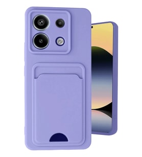 Newface Xiaomi Redmi Note 13 Pro 5G Kılıf Kelvin Kartvizitli Silikon - Lila