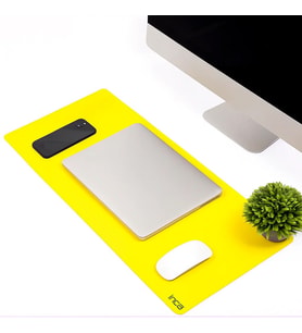 IMP-019 PU Deri Mousepad Çift Taraflı Masa Matı 80x30 Kaymaz Su Geçirmez