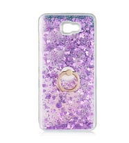 Nihcase Samsung Galaxy J7 Prime Kılıf Milce Sulu Yüzüklü Silikon Arka Kapak Mor