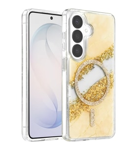 Onegif Galaxy S26 Lotus Simli Magsafe Kapak - Gümüş