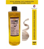 PointCare Sarı Kandil Yağı Kokusuz Dumansız Iç Mekan Gaz Lambası Bambu Yakıtı 1 Metre Fitil kndlp012