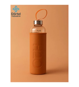 H2o Deri Kılıflı Cam Matara 500 ML