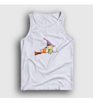 Presmono Unisex Beyaz Cat And Witch Kedi Atlet 287470tt (Beyaz)